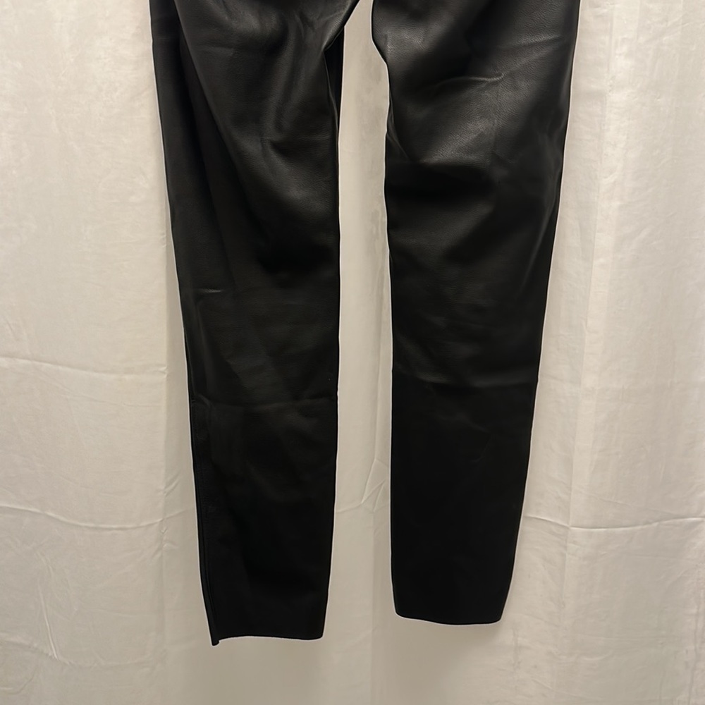 David Lerner New York size S faux leather pants high rise - Picture 6 of 13